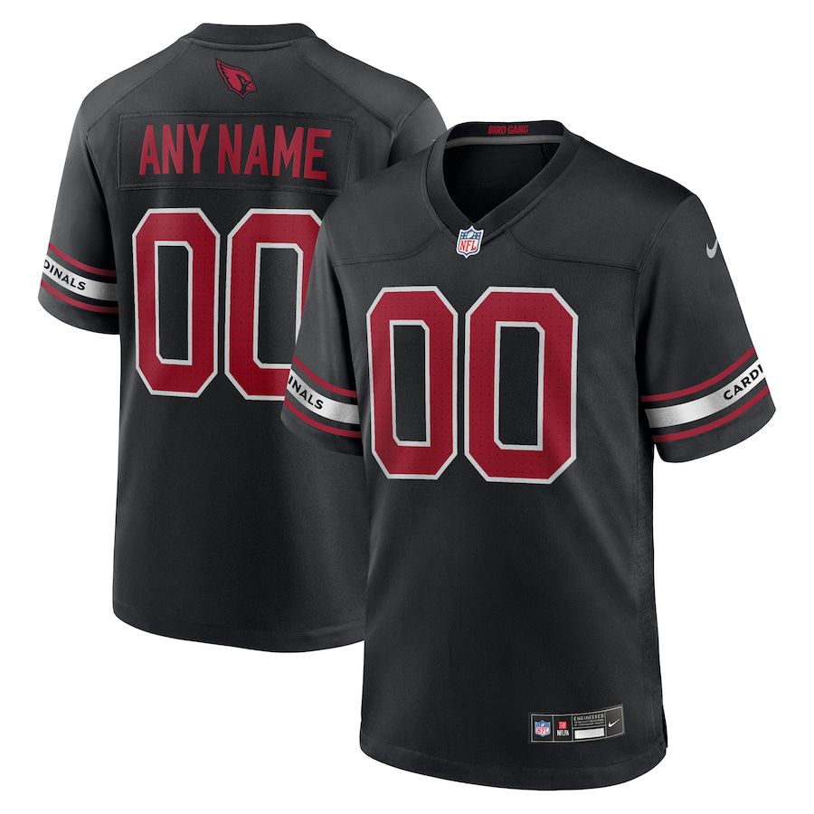 Men Arizona Cardinals Nike Black Alternate Custom Game NFL Jersey